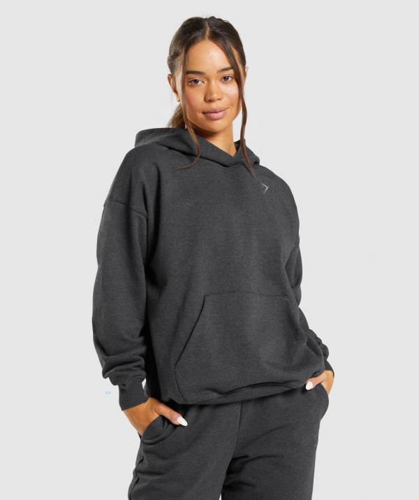 Damske Mikiny S Kapucňou Gymshark Rest Day Sweats Čierne | OA5024673
